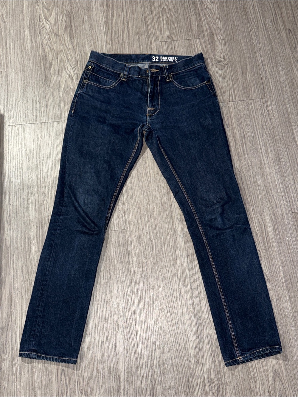 Bakers Men’s Slim Fit - Dark Blue Denim Jeans Size 32